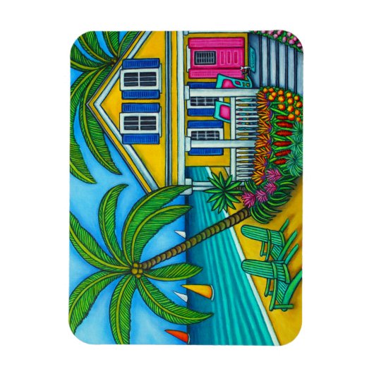 Ticket naar Paradise Flexible Magnet Magneet (Verticaal)