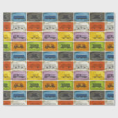 Ticket naar Ride: De treinen Cadeaupapier (Vlak)