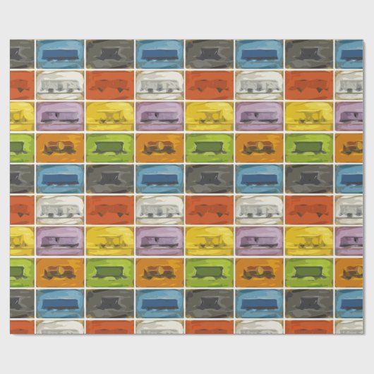 Ticket naar Ride: De treinen Cadeaupapier (Vlak)