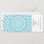 Ticket Pass Wedding Destination Hawaii Kaart (Achterkant)