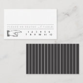  ticket - Punch Out Escort Kaart (Voorkant / Achterkant)