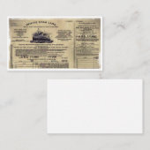 Ticket RMS Titanic 1912 (Voorkant / Achterkant)