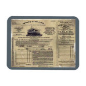 Ticket RMS Titanic 1912 Magneet (Horizontaal)
