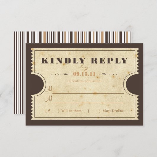 Ticket RSVP (Voorkant / Achterkant)