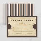  Ticket RSVP Kaartje (Voorkant / Achterkant)