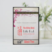 Ticket RSVP voor afspeelbiljetten (3,5 x 5) Kaart (Staand voorkant)