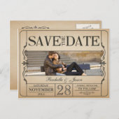 Ticket Sla de datum op Aankondigingskaart (Voorkant / Achterkant)