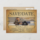 Ticket Sla de datum op Aankondigingskaart (Voorkant / Achterkant)