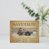 Ticket Sla de datum op Aankondigingskaart (Staand voorkant)