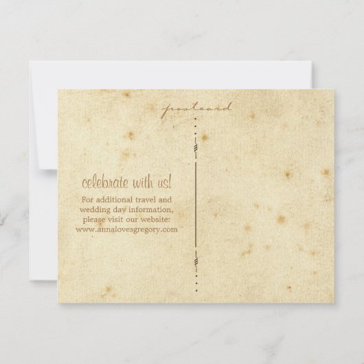  Ticket sparen het Briefkaart van de Datum (Achterkant)