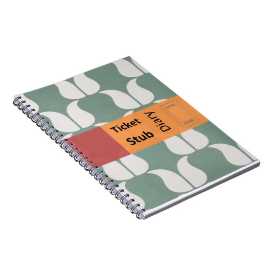 ticket stub diary notitieboek (Rechterzijde)