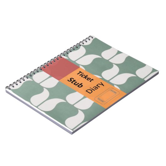 ticket stub diary notitieboek (Linkerzijde)