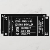 Ticket Stub Party Uitnodiging (Voorkant / Achterkant)