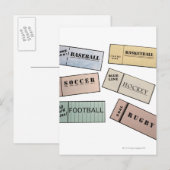 Ticket Stubs Briefkaart (Voorkant / Achterkant)