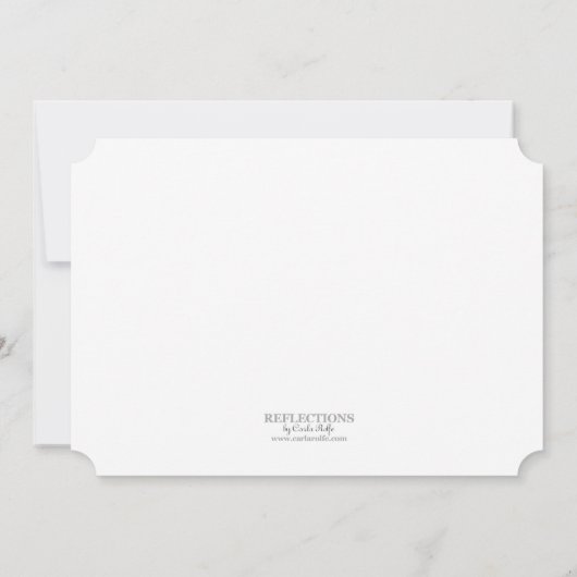 Ticket Style Blue/White Class Reunion Invitation Kaart (Achterkant)