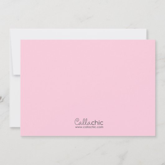 Ticket Style Uitnodiging met foto - Geel Roze (Achterkant)