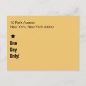 Ticket to Fun Save the Date Briefkaart (Achterkant)