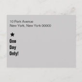 Ticket to Fun Save the Date Briefkaart (Achterkant)