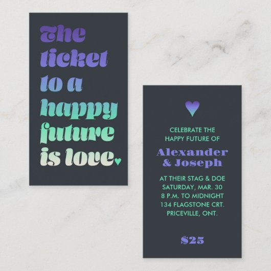 Ticket to Love (Voorkant / Achterkant)