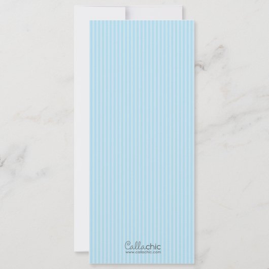 Ticket Uitnodiging (Blauw) met Foto - Theater/Film (Achterkant)