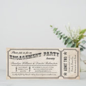 Ticket-uitnodigingen van de Engagement Party Kaart (Staand voorkant)