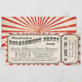  Ticket-uitnodigingen van de Engagement Party Kaart (Voorkant / Achterkant)