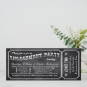  Ticket-uitnodigingen van de Engagement Party Kaart (Staand voorkant)