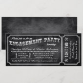  Ticket-uitnodigingen van de Engagement Party Kaart (Voorkant / Achterkant)
