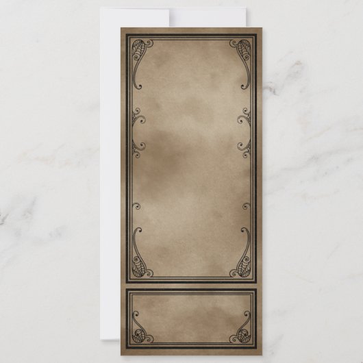 Ticket van de  Haunted House Halloween Party Kaart (Achterkant)