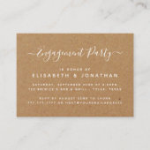 Ticket van de Kraft Engagement Party van het bijte (Voorkant)