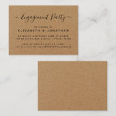 Ticket van de Kraft Engagement Party van het bijte (Voorkant / Achterkant)