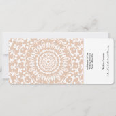 Ticket van de Maldiven van het bestemmingshuwelijk Kaart (Achterkant)