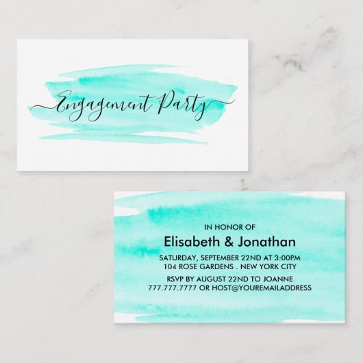 Ticket van de Partij van de Overeenkomst van de In (Voorkant / Achterkant)