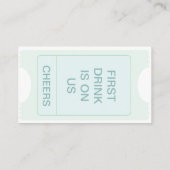 Ticket van de Partij van de valentijnse en Vrije D (Achterkant)