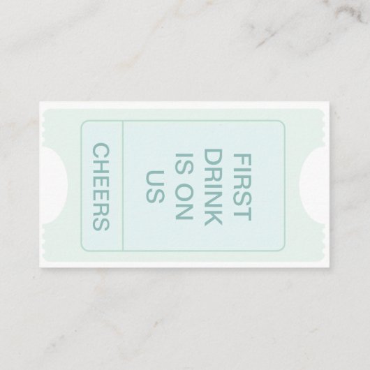 Ticket van de Partij van de valentijnse en Vrije D (Achterkant)