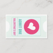 Ticket van de Partij van de valentijnse en Vrije D (Voorkant)