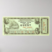 Ticket van het Democratische Nationale Verdrag 192 Poster (Voorkant)