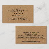 Ticket van Landkraft Birthday Party Informatiekaartje (Voorkant / Achterkant)