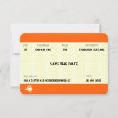 Ticket van trein geïnspireerd | LGBTQ+ Sla de datu Kaart (Voorkant)