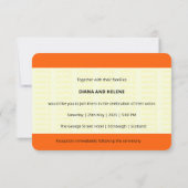 Ticket van trein geïnspireerd | LGBTQ+ Weddenschap Kaart (Achterkant)