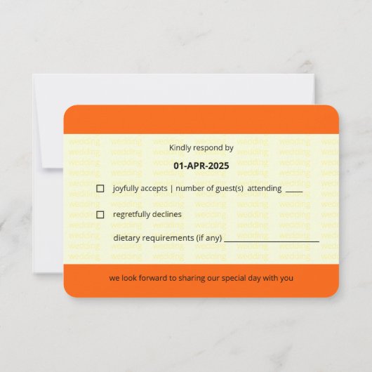 Ticket van trein geïnspireerd | LGBTQ+ Weddenschap RSVP Kaartje (Achterkant)