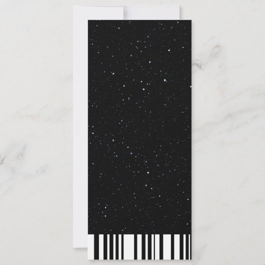 Ticket Verjaardagsuitnodiging | Glow In The Dark Kaart (Achterkant)