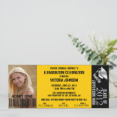 Ticket voor Afstuderen-toelating Uitnodigen Kaart (Staand voorkant)