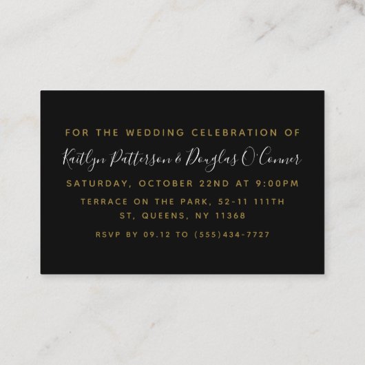 Ticket voor Black & Gold Diamond Evening Event (Achterkant)