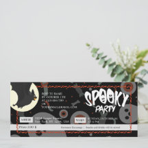 Ticket voor Black & Grey Halloween Spooky Party
