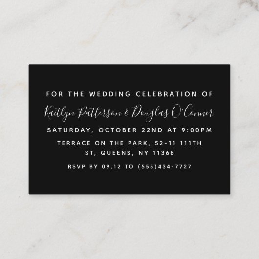 Ticket voor Black & White Diamond Evening Event (Achterkant)