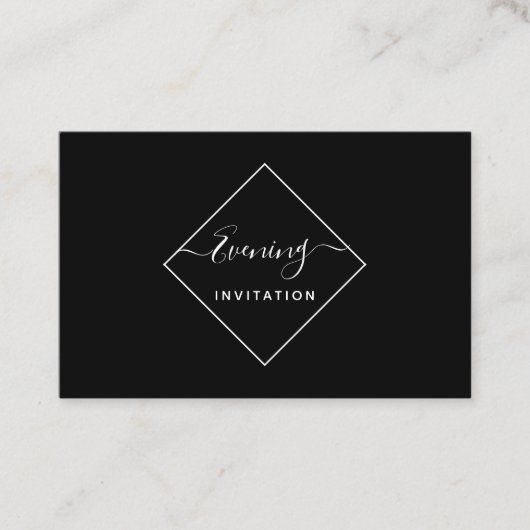 Ticket voor Black & White Diamond Evening Event (Voorkant)