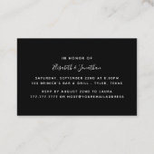 Ticket voor de zwarte & Gold Diamond Engagement Pa (Achterkant)
