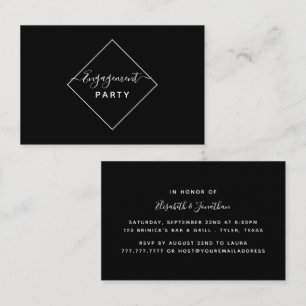 Ticket voor de zwarte & Gold Diamond Engagement Pa