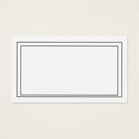 Ticket voor Drink met zwarte en witte bruiloft Vou Visitekaartje (Achterkant)